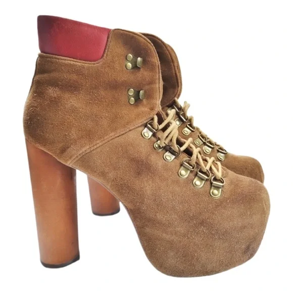 Jeffrey Campbell Everest Platform Bootie Workboot - Picture 2 of 8